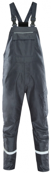 ROFA-Schweißer-Schutz, Schweißerlatzhose, Arbeits-Berufs-Latz-Hose, ALU Splash, ca. 375 g/m², grau