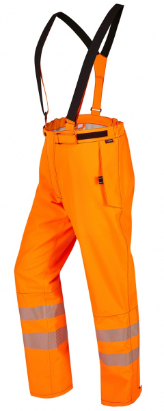 ROFA-Warnschutz, Trägerbundhose, Heavy+Dry, leuchtorange