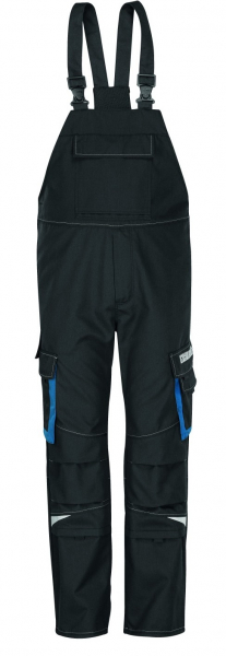 ROFA-Workwear, Latzhose, Sparc, zweilagig, granitgrau/royalblau