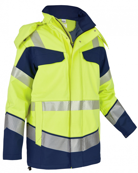 ROFA-Warnschutz, Parka, Multi 9+, leuchtgelb/marine