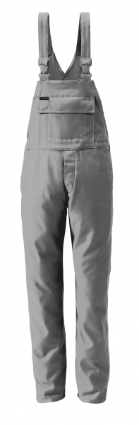 ROFA-Schweißer-Schutz, Schweißerlatzhose, Arbeits-Berufs-Latz-Hose, Proban Multinormen, ca. 330 g/m², hellgrau