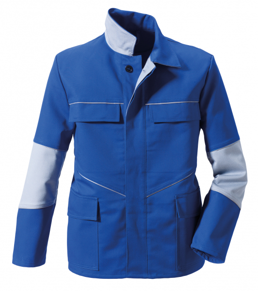 ROFA-Workwear, Arbeits-Berufs-Bund-Jacke, Proban Lichtbogengeprüft, ca. 330 g/m², kornblau-hellgrau
