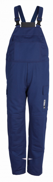 ROFA-Schweißer-Schutz, Schweißerlatzhose, Arbeits-Berufs-Latz-Hose, Splash, Proban, ca. 330 g/m², marine-kornblau