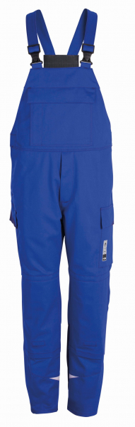 ROFA-Schweißer-Schutz, Schweißerlatzhose, Arbeits-Berufs-Latz-Hose, Splash, Proban, ca. 330 g/m², kornblau-marine