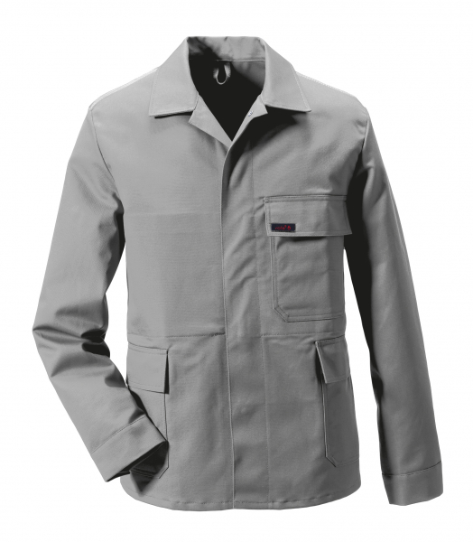 ROFA-Schweißer-Schutz, Schweißerjacke, Arbeits-Berufs-Jacke, Proban, ca. 330 g/m², grau