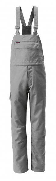 ROFA-Schweißer-Schutz, Schweißerlatzhose, Arbeits-Berufs-Latz-Hose, Proban, ca. 330 g/m², grau