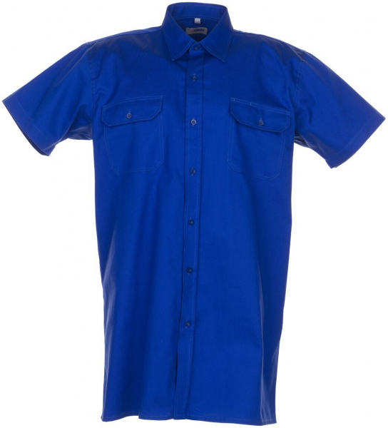 PLANAM-Workwear, Arbeits-Berufs-Hemd, Köperhemd Kurzarm mittelblau