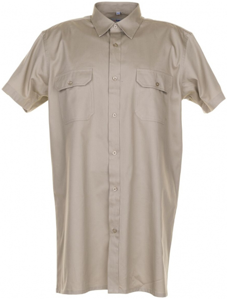 PLANAM-Workwear, Arbeits-Berufs-Hemd, Köperhemd Kurzarm khaki