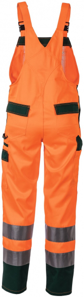 PLANAM-Warnschutz, Warn-Latzhose kontrast orange/grün