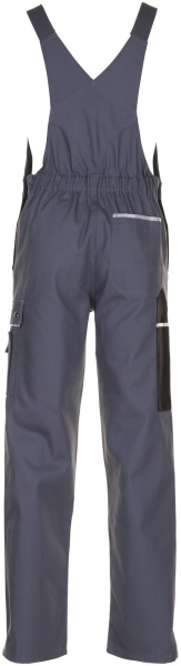 PLANAM-Workwear, Arbeits-Berufs-Latz-Hose, MG Canvas 320 grau/schwarz