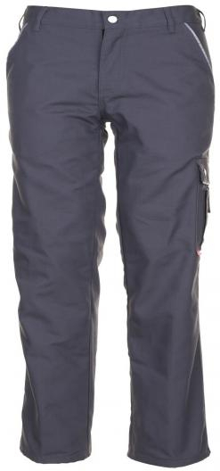 PLANAM-Workwear, Kälte-Schutz, Thermo-Arbeits-Bund-Hose, MG Canvas 320, grau/schwarz