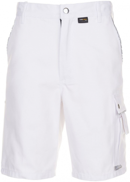 PLANAM-Workwear, Maler-Arbeits-Berufs-Shorts, MG Canvas 320, weiß/weiß