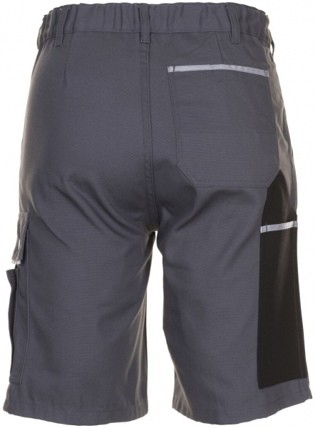 PLANAM-Workwear, Arbeits-Berufs-Shorts, MG Canvas 320, grau/schwarz