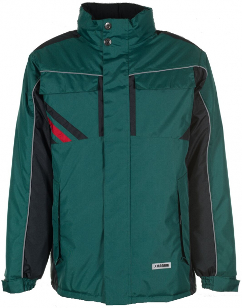 PLANAM-Workwear, Winter-Jacke, Highline, grün/schwarz/rot