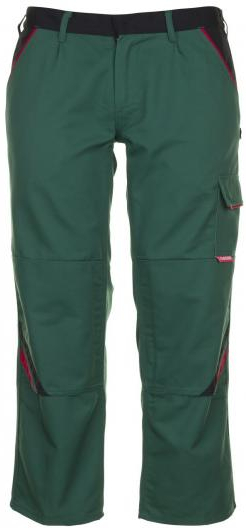 PLANAM-Workwear, Arbeits-Berufs-Bund-Hose, MG Highline grün/schwarz/rot