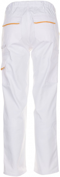 PLANAM-Workwear, Maler-Arbeits-Bund-Hose, MG Highline, weiß/weiß/gelb
