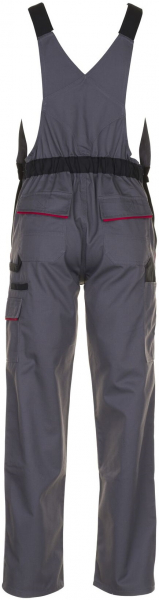 PLANAM-Workwear, Arbeits-Berufs-Latz-Hose, MG Highline schiefer/schwarz/rot