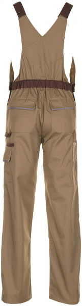 PLANAM-Workwear, Arbeits-Berufs-Latz-Hose, MG Highline beige/braun/zink