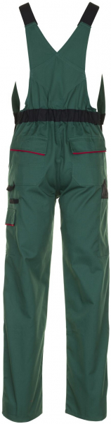 PLANAM-Workwear, Arbeits-Berufs-Latz-Hose, MG Highline grün/schwarz/rot