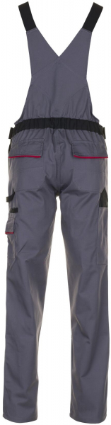 PLANAM-Workwear, Damen-Arbeits-Berufs-Latz-Hose, MG Highline schiefer/schwarz/rot