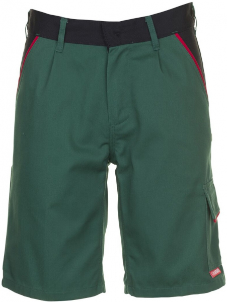 PLANAM-Workwear, Arbeits-Berufs-Shorts, MG Highline, grün/schwarz/rot