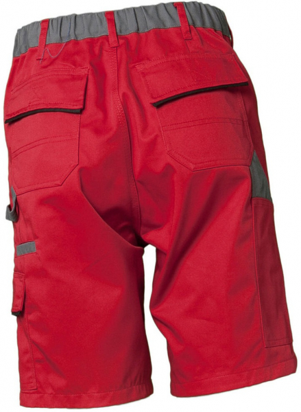 PLANAM-Workwear, Arbeits-Berufs-Shorts, MG Highline, rot/schiefer/schwarz