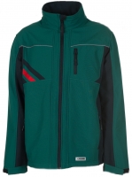 PLANAM-Workwear, Winter-Softshell-Jacke, Highline, grün/schwarz/rot
