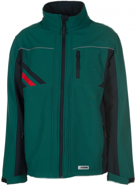 PLANAM-Workwear, Winter-Softshell-Jacke, Highline, grün/schwarz/rot