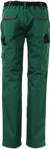 PLANAM-Workwear, Damen-Bundhose, Highline, 285 g/m², grün/schwarz/rot