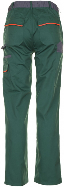 PLANAM-Workwear, Arbeits-Berufs-Bund-Hose, Visline grün/orange/schiefer