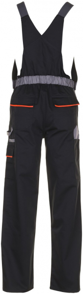 PLANAM-Workwear, Arbeits-Berufs-Latz-Hose, Visline schwarz/orange/zink