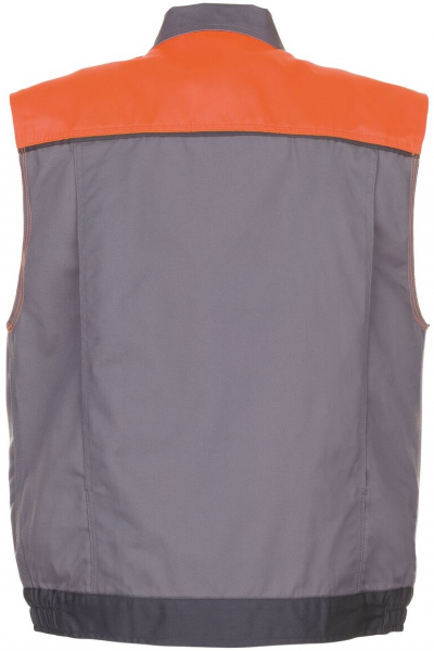 PLANAM-Workwear, Arbeitsweste, Weste Visline, zink/orange/schiefer