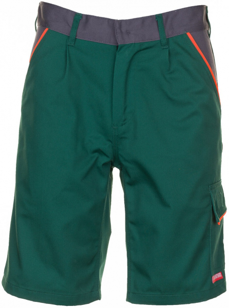 PLANAM-Workwear, Arbeits-Berufs-Shorts, Visline, grün/orange/schiefer