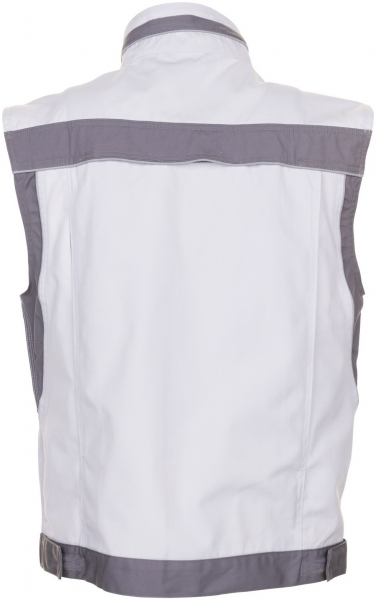 PLANAM-Workwear, Maler-Arbeits-Weste, MG Plaline, weiß/zink