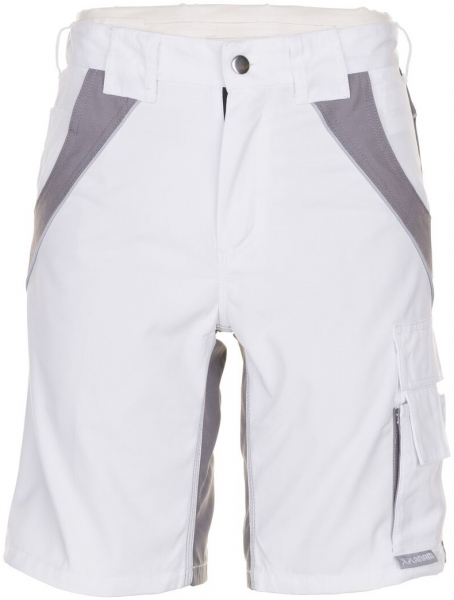 PLANAM-Workwear, Maler-Arbeits-Berufs-Shorts, MG Plaline, weiß/zink