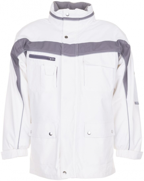 PLANAM-Workwear, Maler-Winter-Arbeits-Jacke, Plaline, weiß/zink