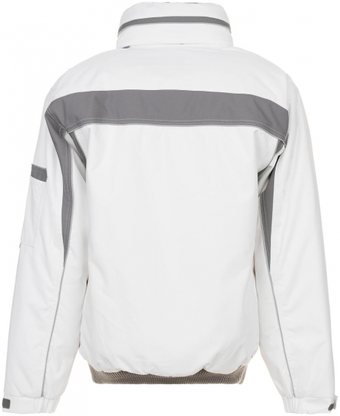PLANAM-Workwear, Maler-Winter-Arbeits-Jacke, Blouson, Plaline, weiß/zink