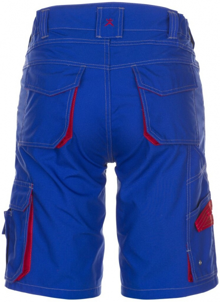 PLANAM-Workwear, Arbeits-Berufs-Shorts, Basalt, 260 g/m², kornblau/rot