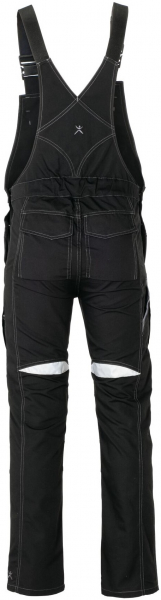 PLANAM-Workwear, Latzhose, Duraline, 270 g/m², schwarz/grau