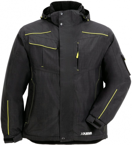PLANAM-Workwear, Winter-Jacke Neon, grau/grün