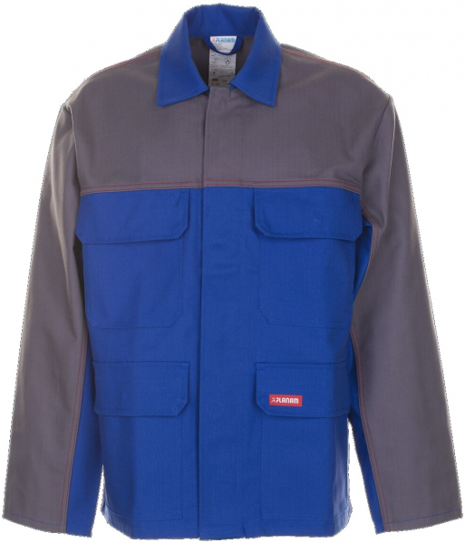 PLANAM-Schweißer-Schutz, Schweißerjacke, Arbeits-Schutz-Jacke, Major Protect 1lagig kornblau/grau