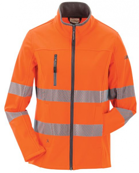 PLANAM-Norit-Warnschutz-Damen Pure-Softshelljacke, orange