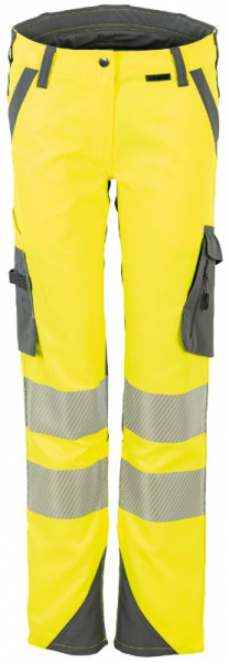 PLANAM-Norit-Warnschutz-Damen Bundhose, gelb/zink