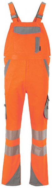 PLANAM-Norit-Warnschutz-Herren Latzhose, orange/zink