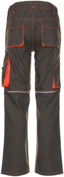 PLANAM-Workwear, Arbeits-Berufs-Bund-Hose, Basalt Neon, 260 g/m², oliv/orange