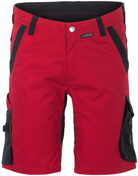 PLANAM-Workwear, Herren-Shorts, Norit, 245 g/m², rot/schwarz