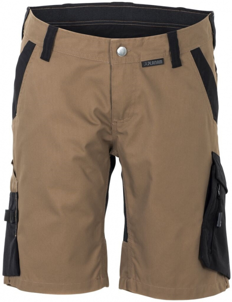 PLANAM-Workwear, Damen-Shorts, Norit, 245 g/m², sand/schwarz