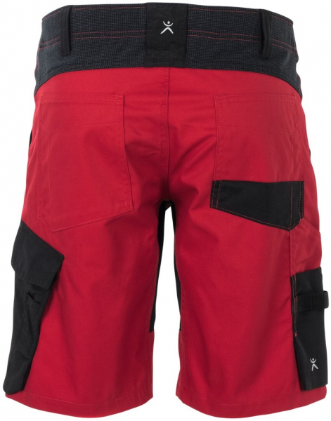 PLANAM-Workwear, Damen-Shorts, Norit, 245 g/m², rot/schwarz