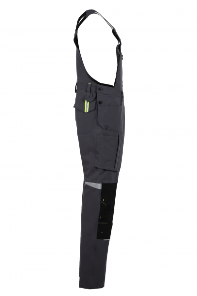 Planam-rECOline Latzhose schiefer/schwarz