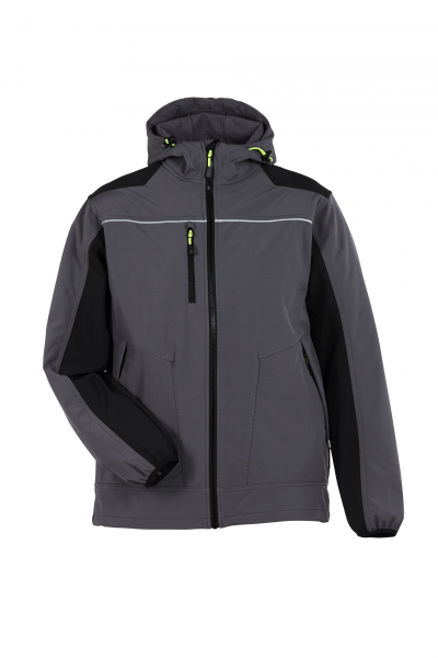 Planam-rECOline Softshelljacke schiefer/schwarz